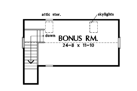 Floor Plan - Other Floor for Country House Plan #929-206 - 3 bed, 2 bath