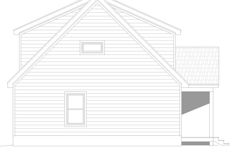 Architectural House Design - Exterior - Other Elevation for Cabin House Plan #932-990 - 3 bed, 2.5 bath