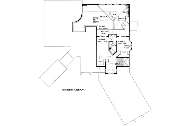 Home Plan - Floor Plan - Upper Floor for Ranch House Plan #117-738 - 2 bed, 3.5 bath