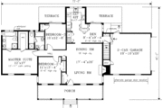 Country Style House Plan - 3 Beds 2 Baths 1446 Sq/Ft Plan #3-116 