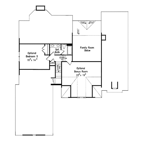 Country Floor Plan - Upper Floor Plan #927-596