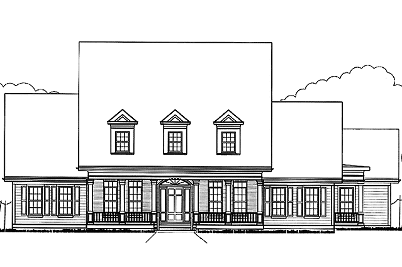 Dream House Plan - Country Exterior - Front Elevation Plan #978-6