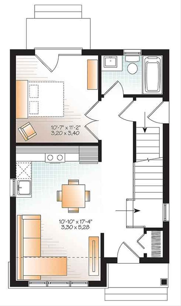 House Design - Craftsman Floor Plan - Main Floor Plan #23-2604