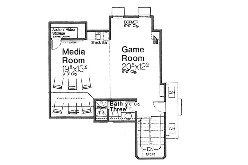 Home Plan - Floor Plan - Other Floor for European House Plan #310-1267 - 3 bed, 2.5 bath