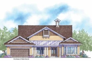 Country Exterior - Front Elevation Plan #938-49