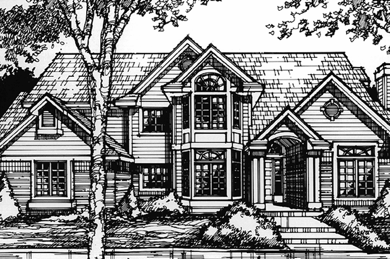 Home Plan - Country Exterior - Front Elevation Plan #320-1089