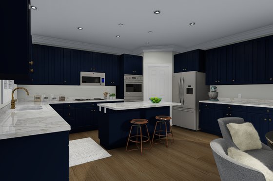 Interior - Kitchen for Traditional House Plan #1060-67 - 3 bed, 2 bath