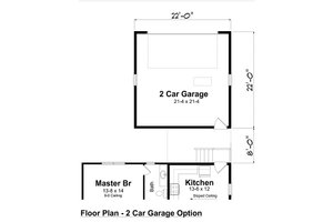 Floor Plan - Main Floor for Farmhouse House Plan #312-715 - 3 bed, 2 bath