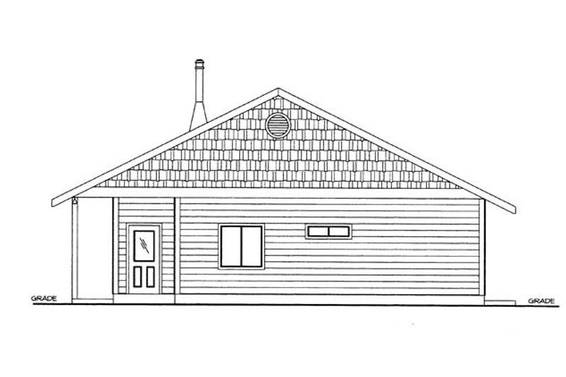 Dream House Plan - Exterior - Other Elevation for Cabin House Plan #117-857 - 3 bed, 2 bath