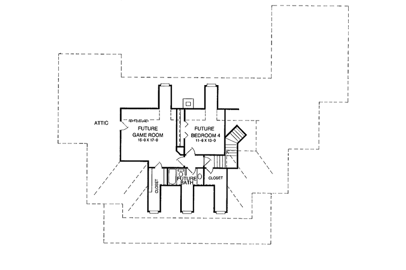 Home Plan - Floor Plan - Other Floor for Country House Plan #952-154 - 3 bed, 2.5 bath