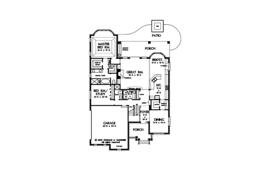 Floor Plan - Main Floor for Traditional House Plan #929-840 - 5 bed, 4 bath