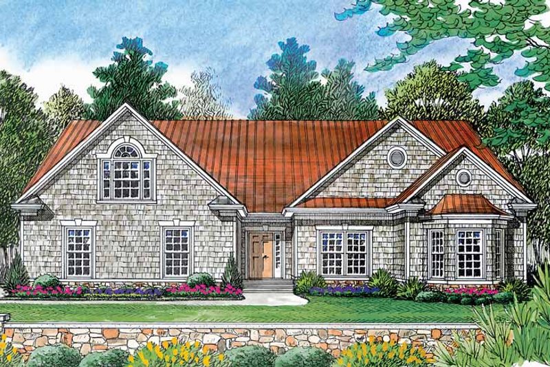 Dream House Plan - Ranch Exterior - Front Elevation Plan #453-386
