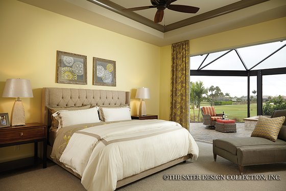 Interior - Master Bedroom for Mediterranean House Plan #930-456 - 3 bed, 4.5 bath