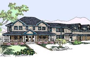 Country Exterior - Front Elevation Plan #60-592