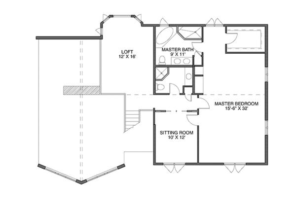Dream House Plan - Log Floor Plan - Upper Floor Plan #964-10