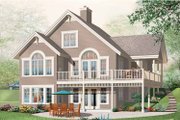 European Style House Plan - 5 Beds 3 Baths 2920 Sq/Ft Plan #23-2422 