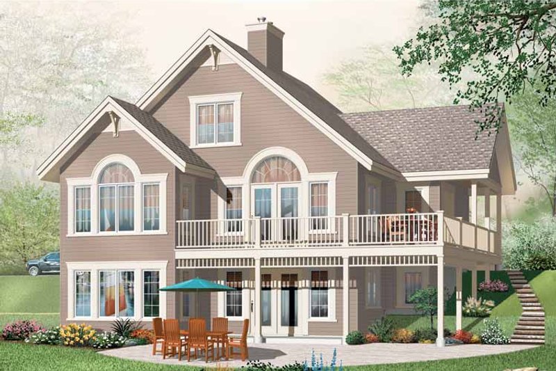 European Style House Plan - 5 Beds 3 Baths 2920 Sq/Ft Plan #23-2422 ...