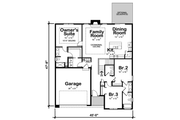 Contemporary Style House Plan - 3 Beds 2.5 Baths 1686 Sq/Ft Plan #20-2573 