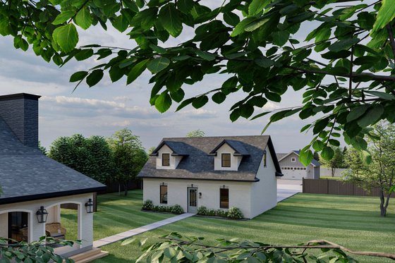 Exterior - Other Elevation 2 for Traditional House Plan #455-88, 0 bath