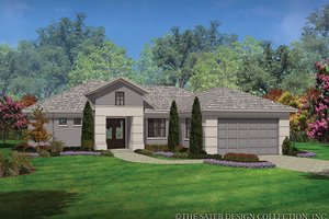 Contemporary Exterior - Front Elevation Plan #930-450