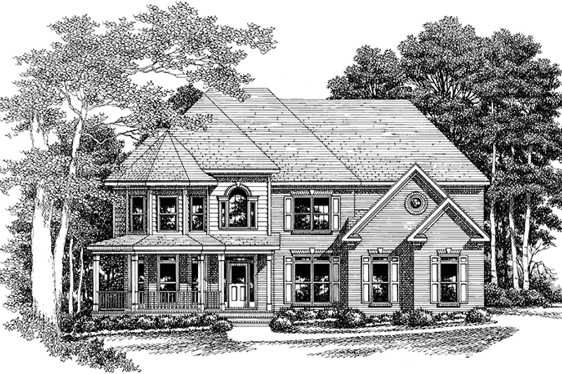 Dream House Plan - Traditional Exterior - Front Elevation Plan #927-201