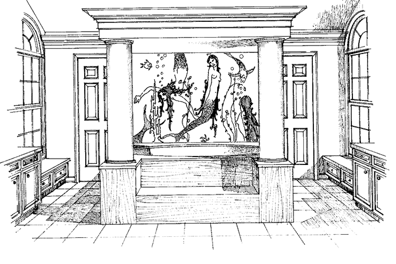 House Blueprint - Interior - Bathroom for Colonial House Plan #1016-55 - 5 bed, 3.5 bath