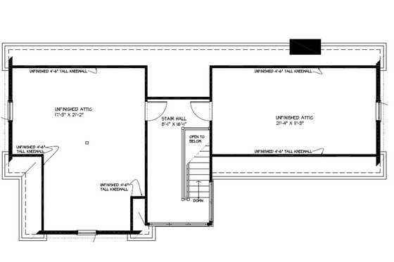 Floor Plan - Other Floor for Colonial House Plan #477-4 - 3 bed, 2.5 bath