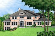 Traditional Style House Plan - 4 Beds 4 Baths 3776 Sq/Ft Plan #67-174 
