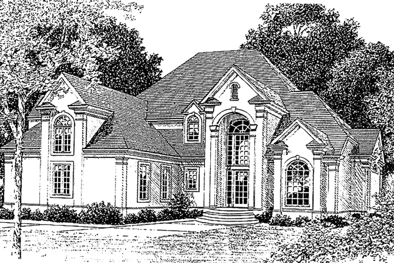 Home Plan - Classical Exterior - Front Elevation Plan #453-350