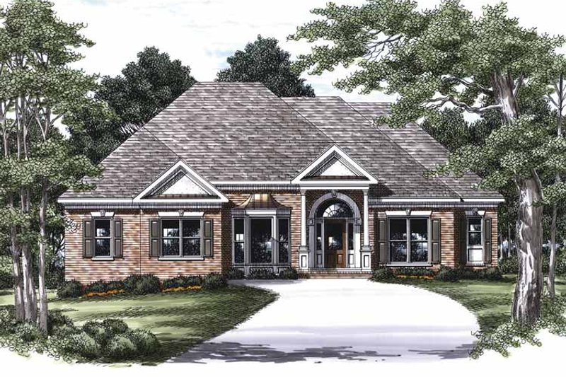 Home Plan - Exterior - Front Elevation 3 for Classical House Plan #927-454 - 3 bed, 2 bath