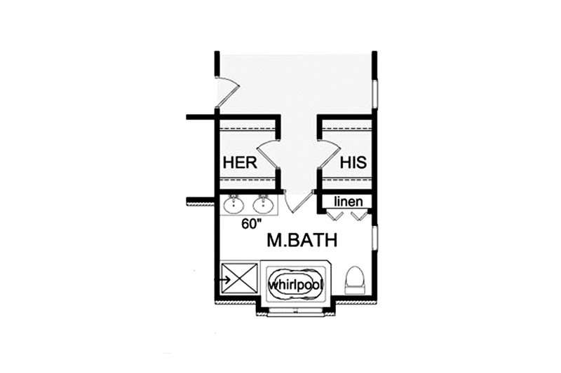 Home Plan - Floor Plan - Main Floor 1 for Ranch House Plan #1010-26 - 3 bed, 2.5 bath