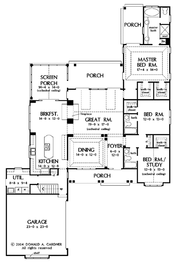 House Plan Design - Traditional Floor Plan - Main Floor Plan #929-724