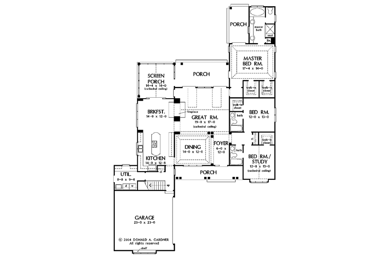 Home Plan - Floor Plan - Main Floor for Traditional House Plan #929-724 - 3 bed, 3 bath
