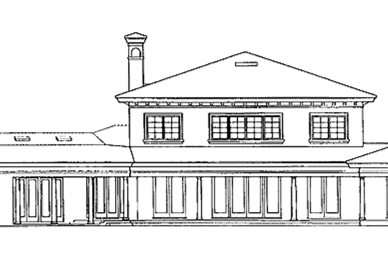 Dream House Plan - Exterior - Rear Elevation for Mediterranean House Plan #417-753 - 4 bed, 4.5 bath