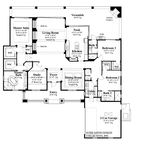 House Design - Country Floor Plan - Main Floor Plan #930-419