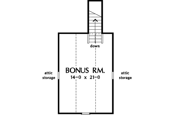 Floor Plan - Upper Floor for Country House Plan #929-554 - 3 bed, 2 bath