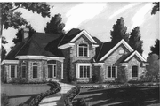 Country Style House Plan - 4 Beds 3.5 Baths 2897 Sq/Ft Plan #46-806 