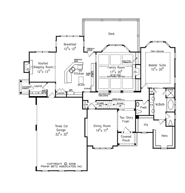 Architectural House Design - European Floor Plan - Main Floor Plan #927-531