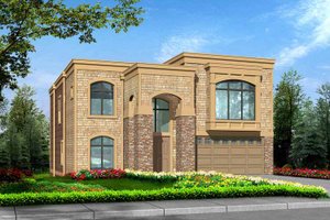 Contemporary Exterior - Front Elevation Plan #132-429