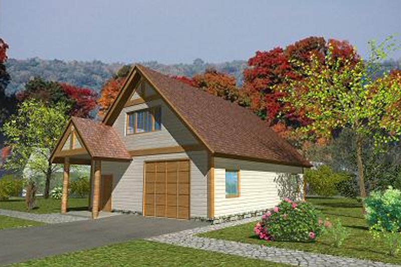 Home Plan - Traditional Exterior - Front Elevation Plan #117-551