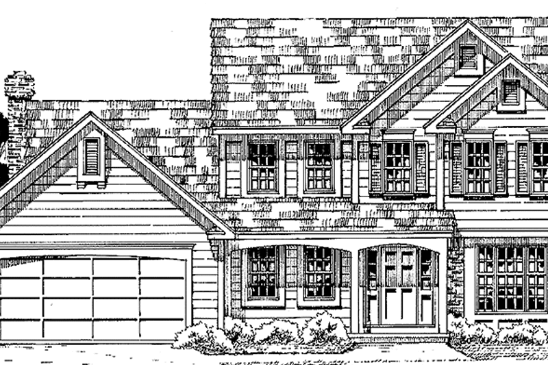 House Plan Design - Country Exterior - Front Elevation Plan #1001-63