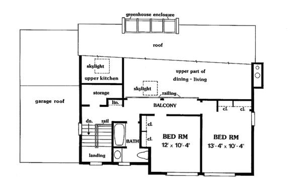 Dream House Plan - Contemporary Floor Plan - Upper Floor Plan #456-62