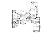 Mediterranean Style House Plan - 4 Beds 4 Baths 5466 Sq/Ft Plan #930-416 