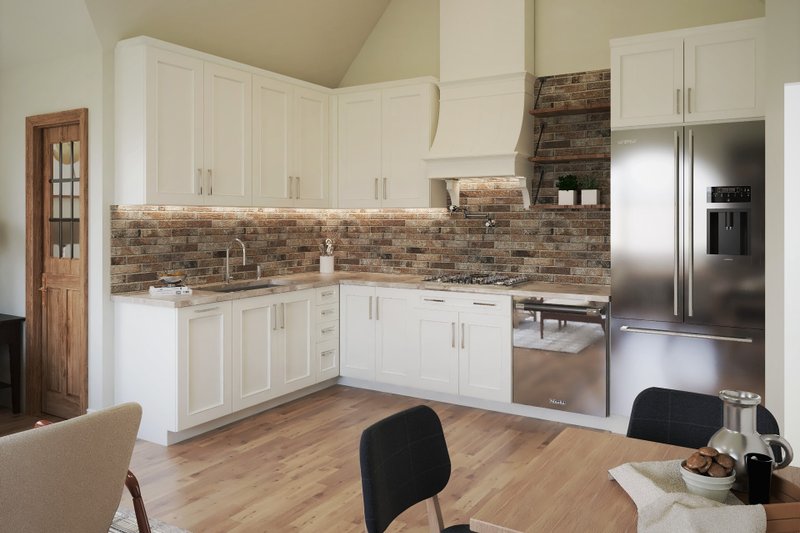 House Plan Design - Interior - Kitchen for Traditional House Plan #54-569, 1 bath