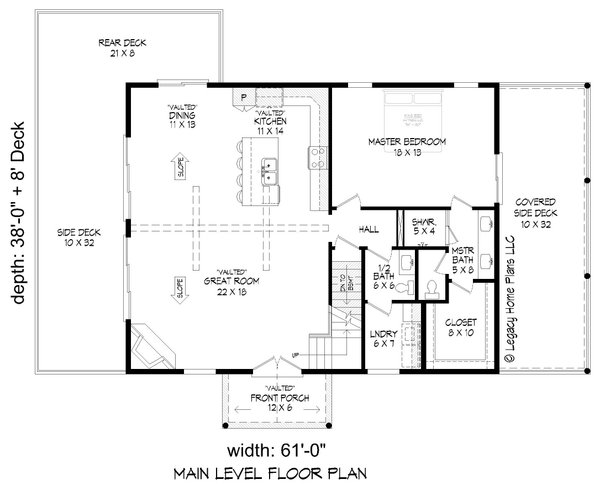 Country Floor Plan - Main Floor Plan #932-693