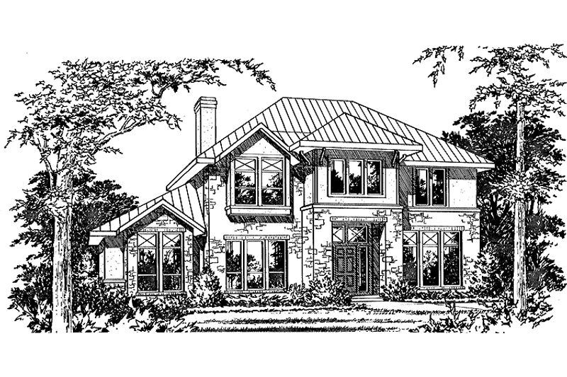 Architectural House Design - Contemporary Exterior - Front Elevation Plan #472-227