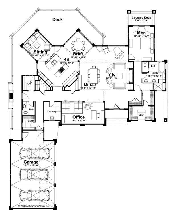 Home Plan - Contemporary Floor Plan - Main Floor Plan #928-168