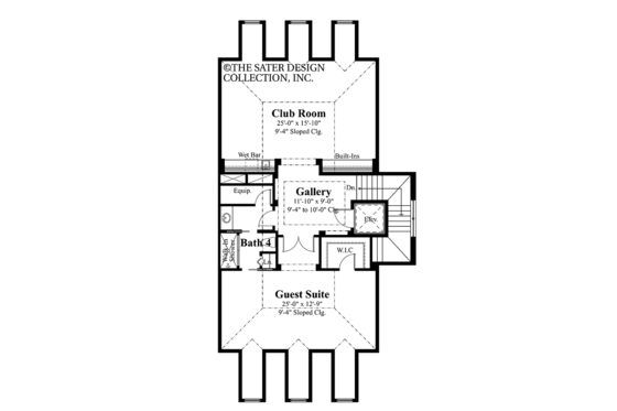 Floor Plan - Other Floor for Classical House Plan #930-400 - 3 bed, 3.5 bath