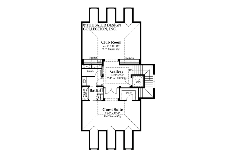 Home Plan - Floor Plan - Other Floor for Classical House Plan #930-400 - 3 bed, 3.5 bath