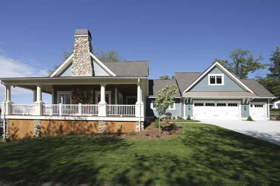 Exterior - Front Elevation 3 for Traditional House Plan #928-44 - 4 bed, 3 bath